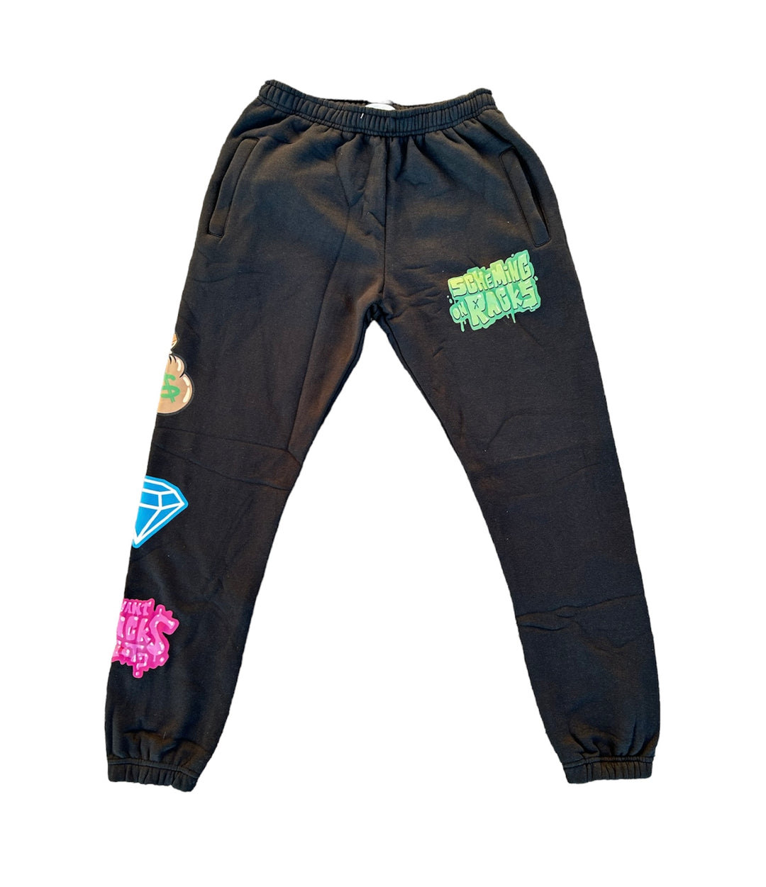 Scheming On Racks Sweatpants - Black