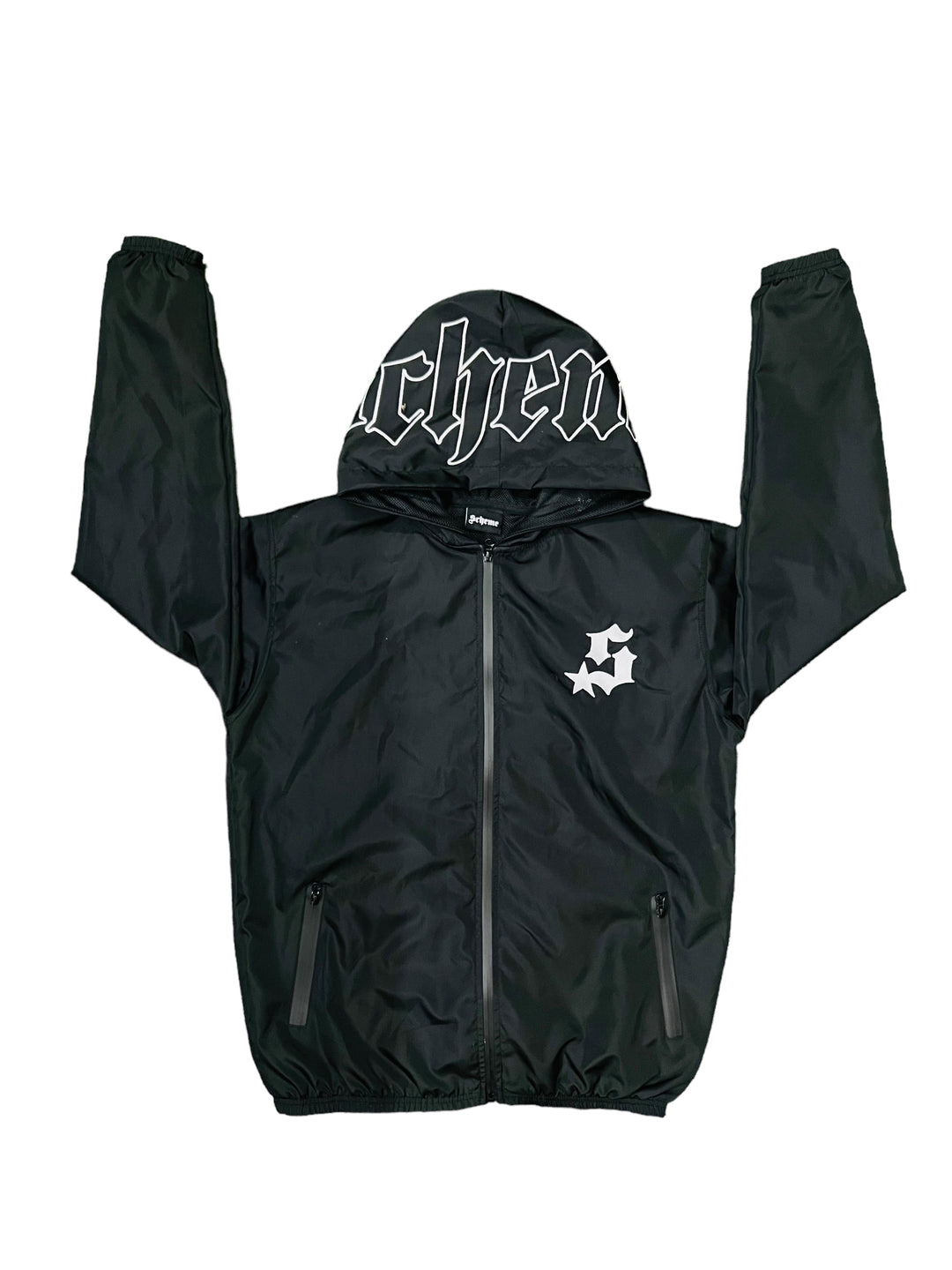 Tilted Nylon Track Jacket - Black