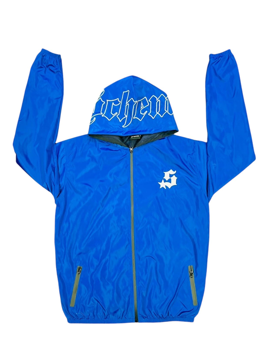 Nylon Track Jacket - Navy Blue