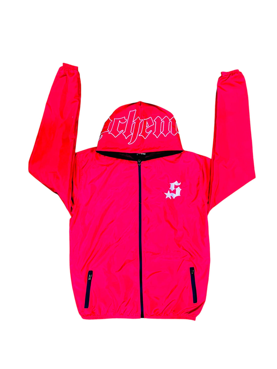 Nylon Track Jacket - Red