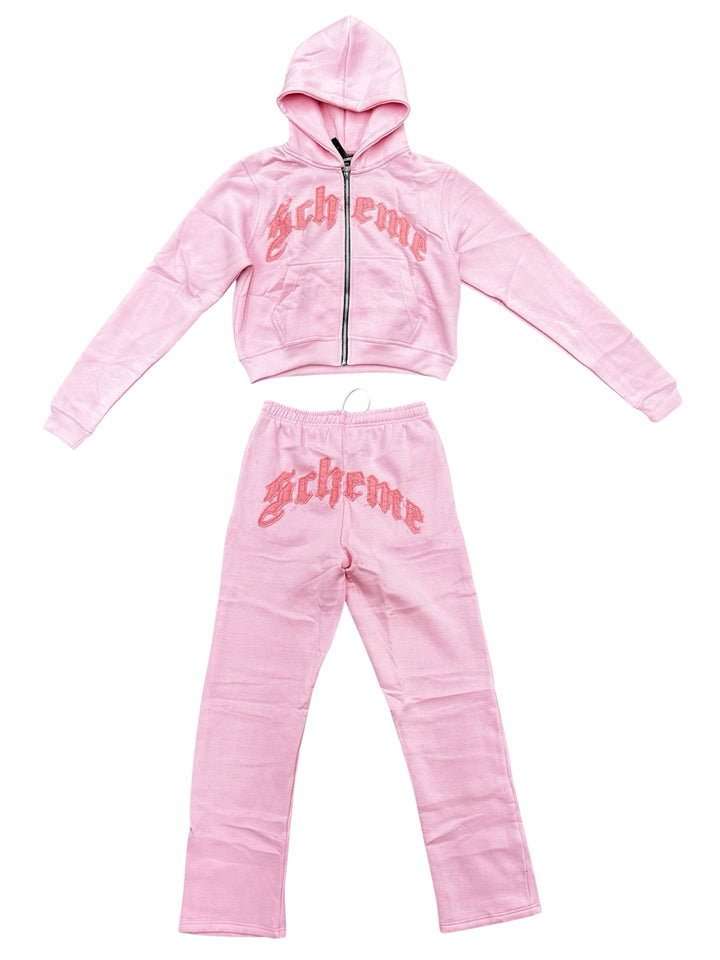 Chándal corto de mujer desgastado