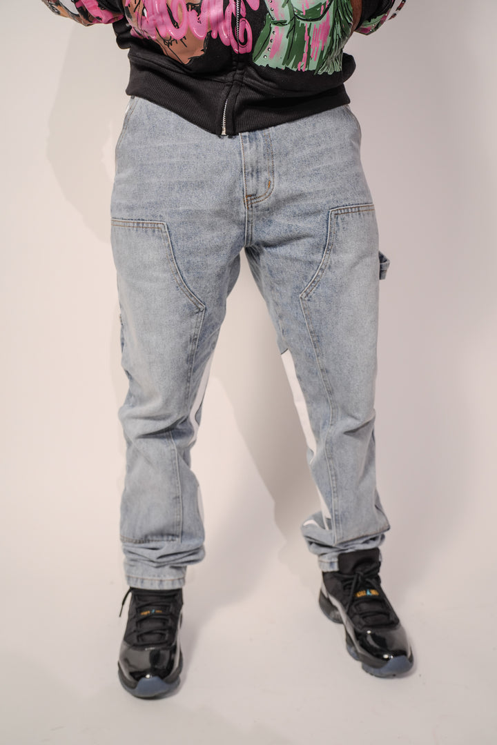 Signature Star Fitted Carpenter Jeans - Blue
