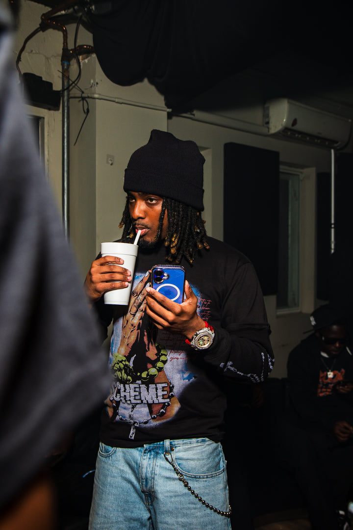 Prayer Layered Tee - Black