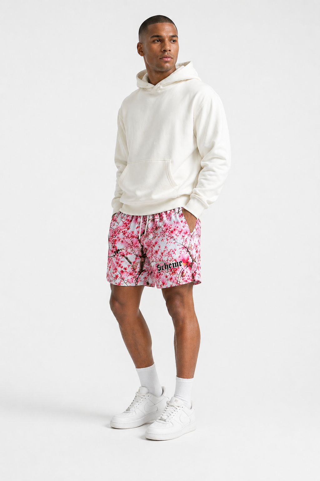 Cherry Blossom Mesh Short