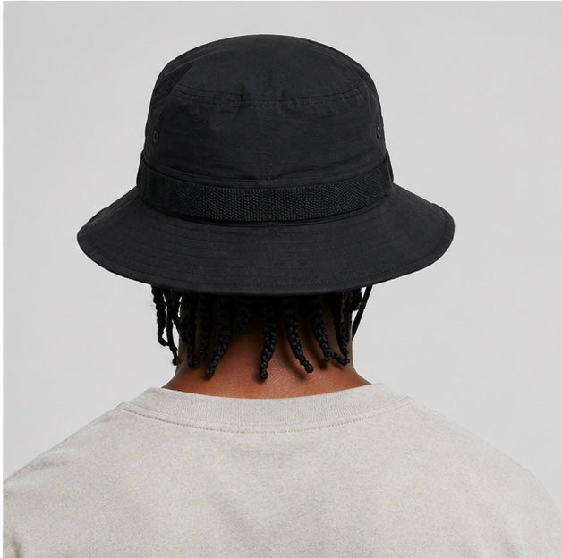 Gorro de pescador con estrellas - Negro