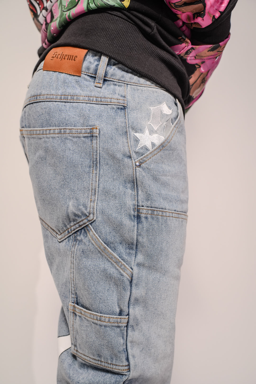 Signature Star Fitted Carpenter Jeans - Blue