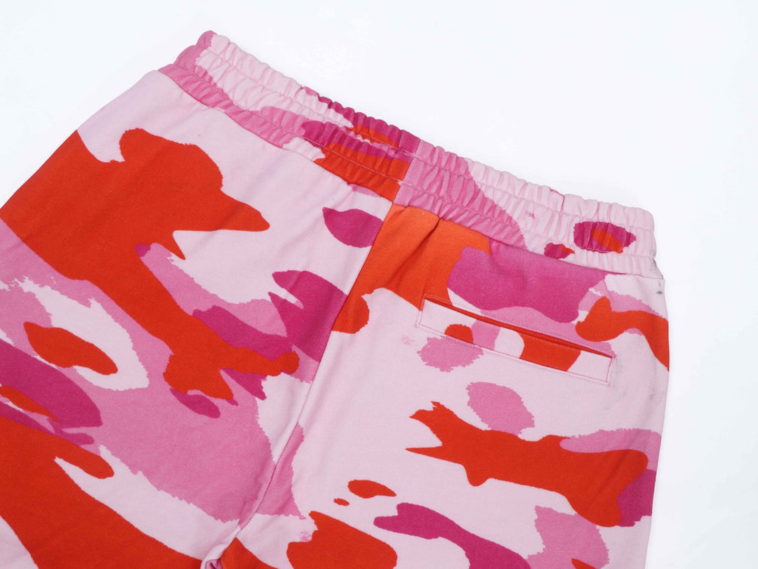 Varsity Patch Sweatpants - Pink Camo