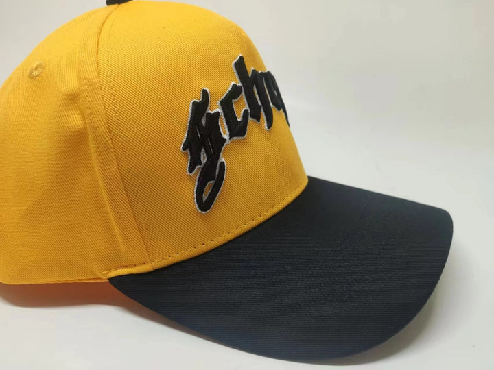 "Scheme" Logo Trucker Hat - Yellow