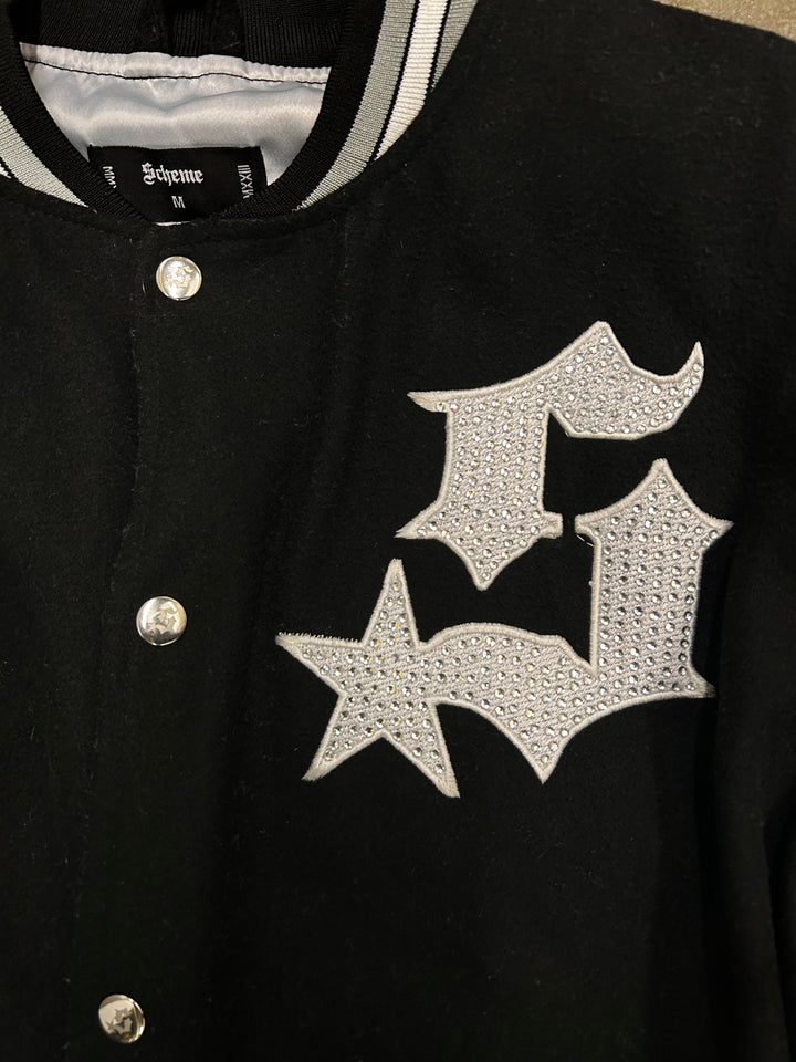 Signature Star Rhinestone Varsity Jacket