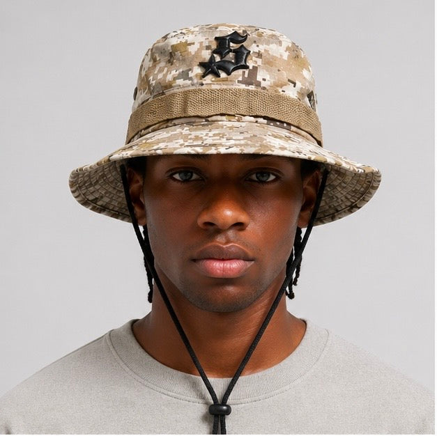 Star Bucket Hat - Digital Desert Camo