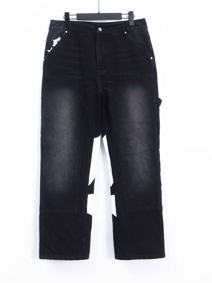 Signature Star Fitted Carpenter Jeans - Black