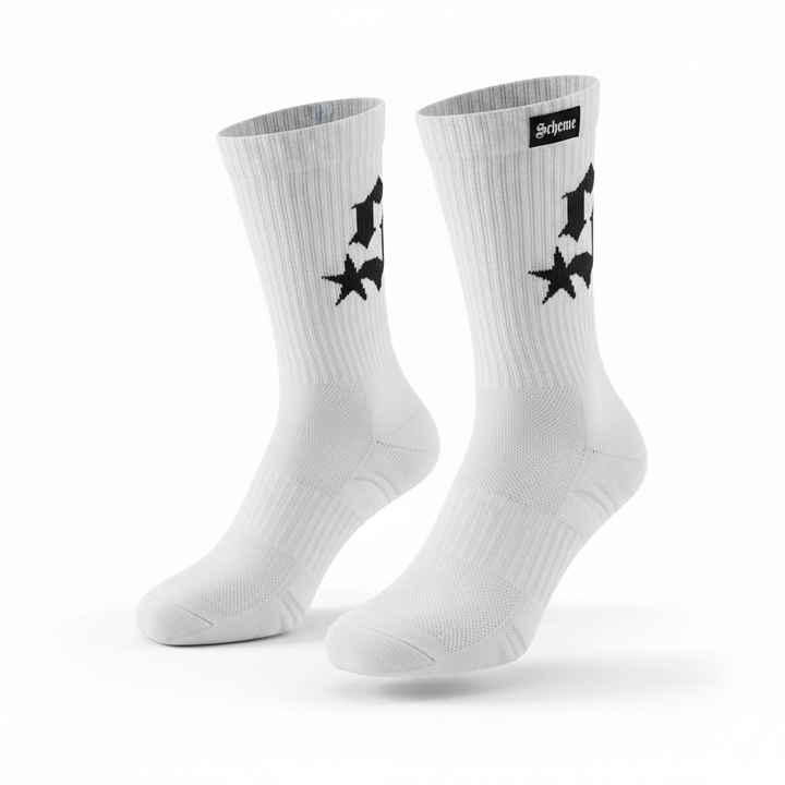 Calcetines Dri-fit Scheme Everyday Universal con logo - Blanco