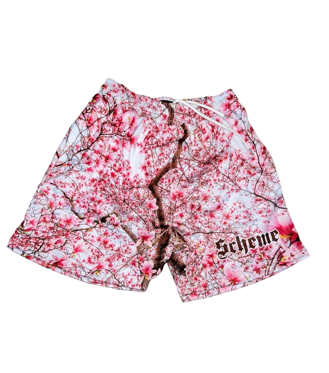 Cherry Blossom Mesh Short