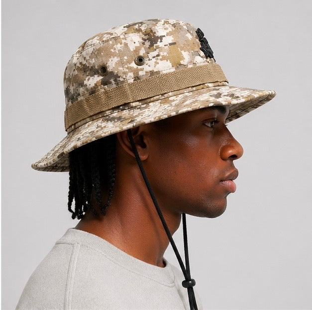 Star Bucket Hat - Digital Desert Camo