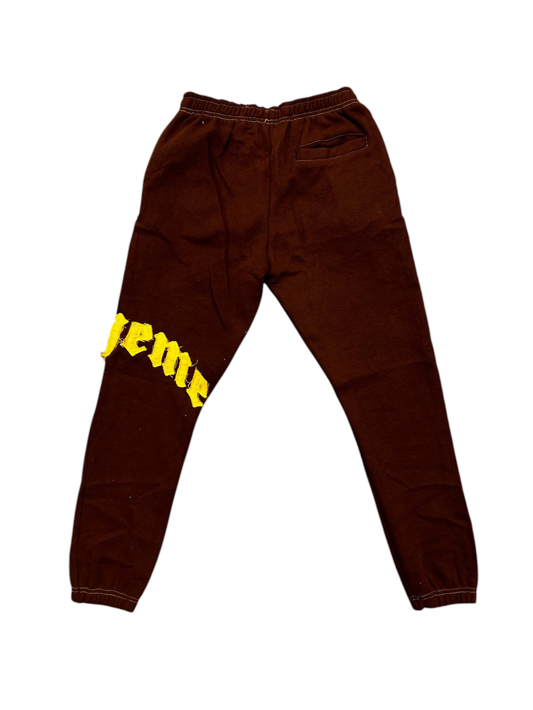 "Scheme" Distressed Sweatpants - Brown