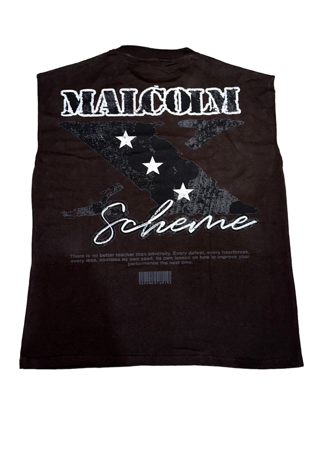 Malcolm X Tee - Brown