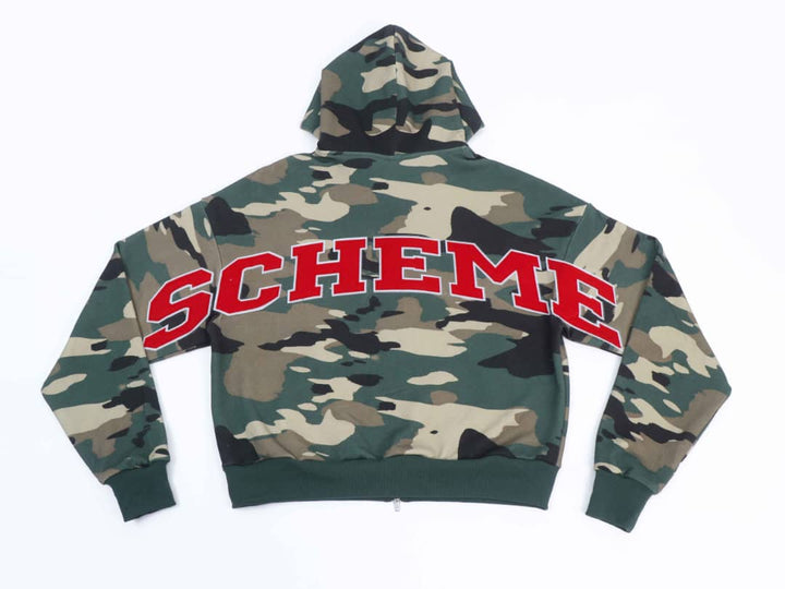 Varsity Patch Sweatsuit  - Green Camo