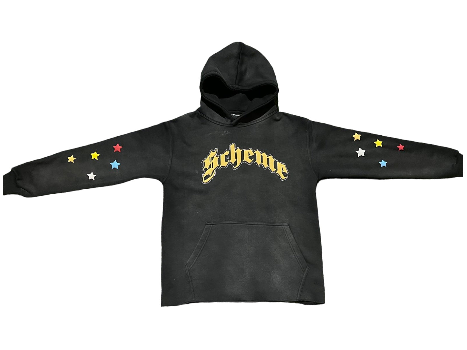 "Scheme" Rhinestone Star Puff - Goldie Hoodie - Scheme Wear