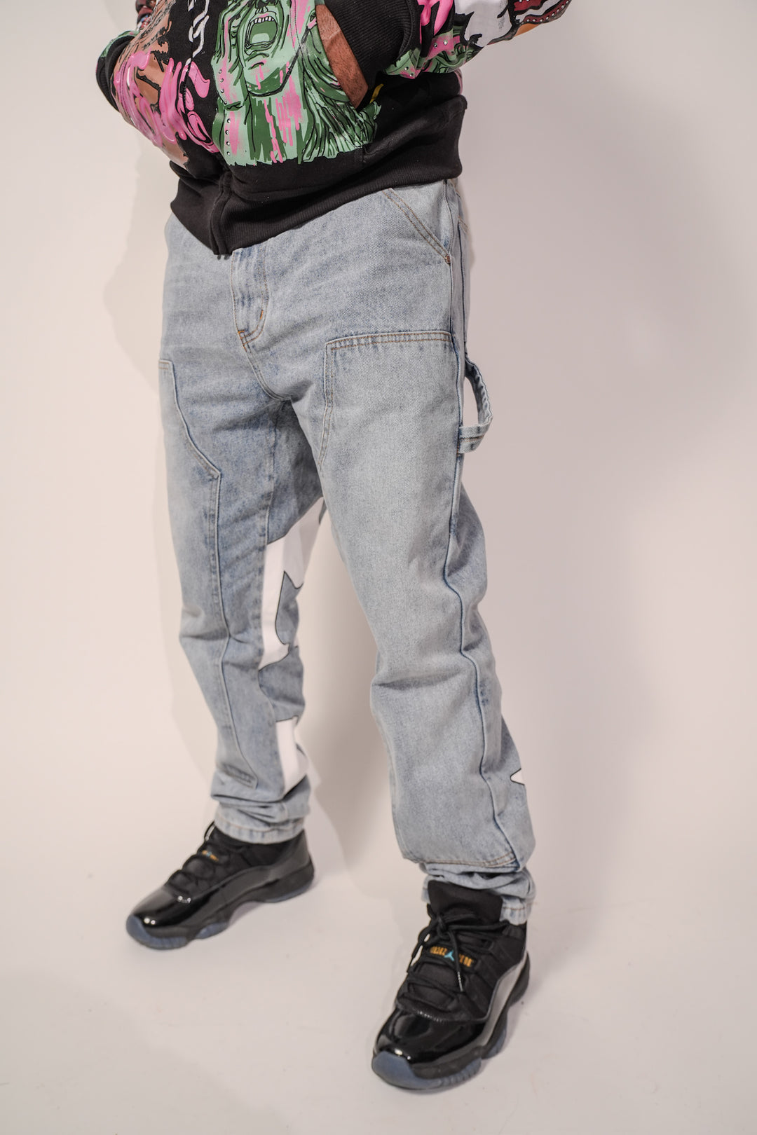 Signature Star Fitted Carpenter Jeans - Blue