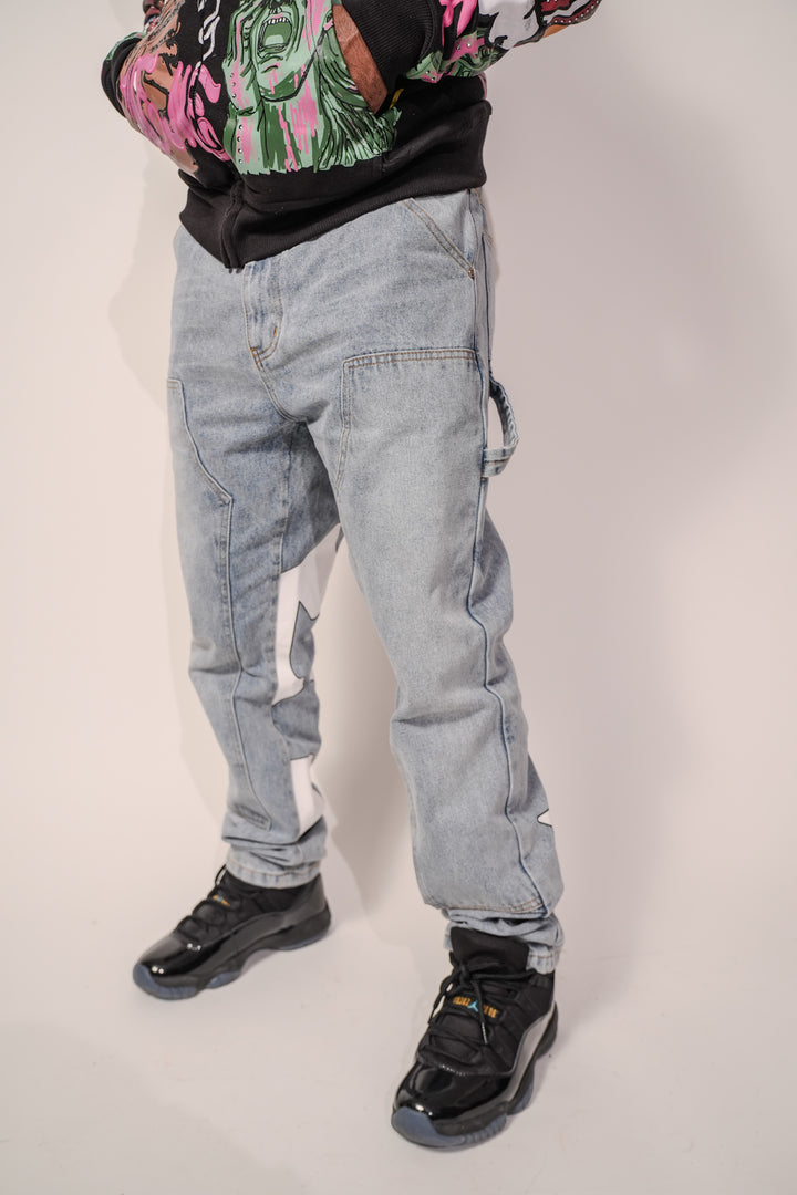 Signature Star Fitted Carpenter Jeans - Blue