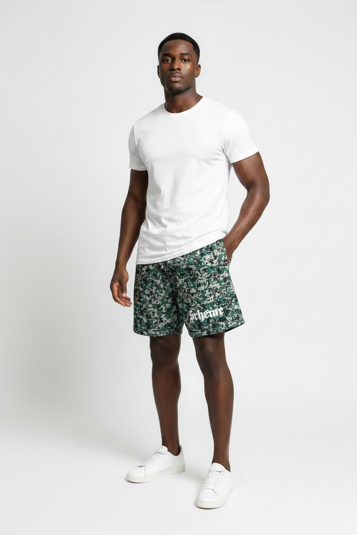 Digital Greenland Camo Mesh Short