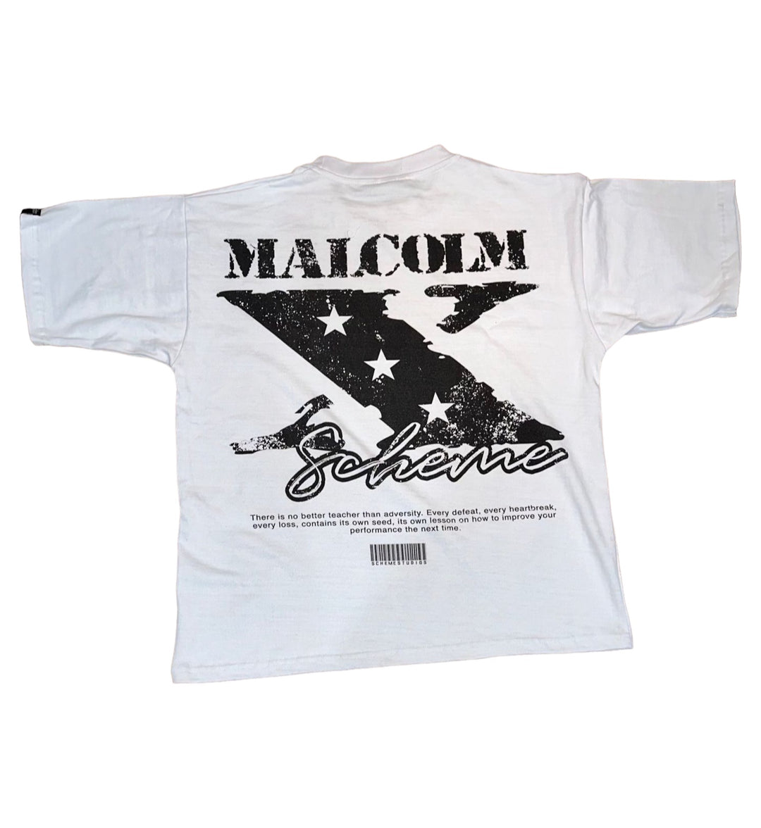 Rock Off Trade Malcolm X T-Shirt – Black/White Graphic Tee For Men, Small
