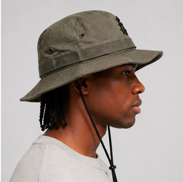 Sombrero de pescador Star - Verde oliva