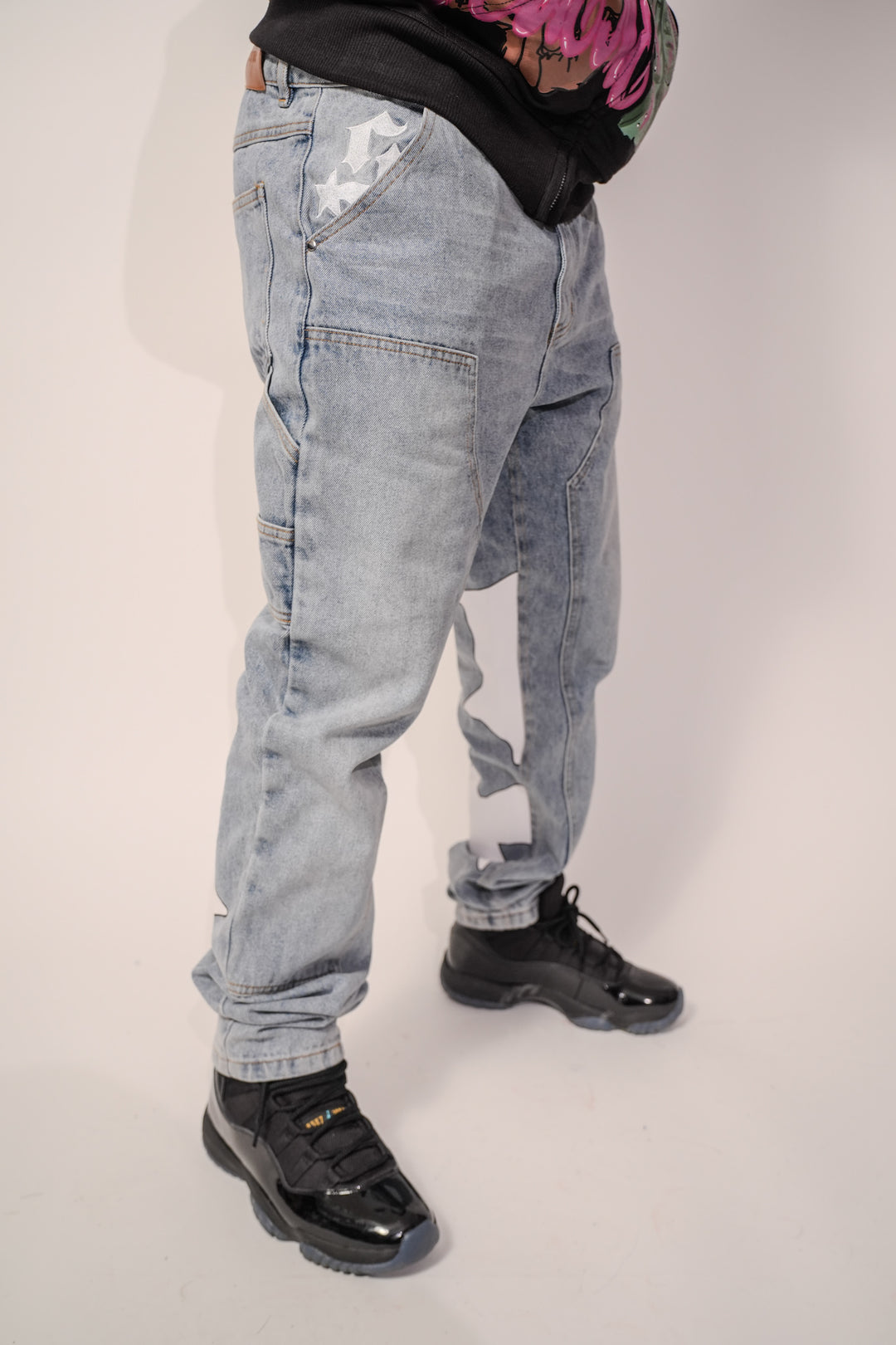Signature Star Fitted Carpenter Jeans - Blue