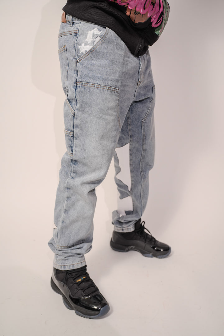 Signature Star Fitted Carpenter Jeans - Blue
