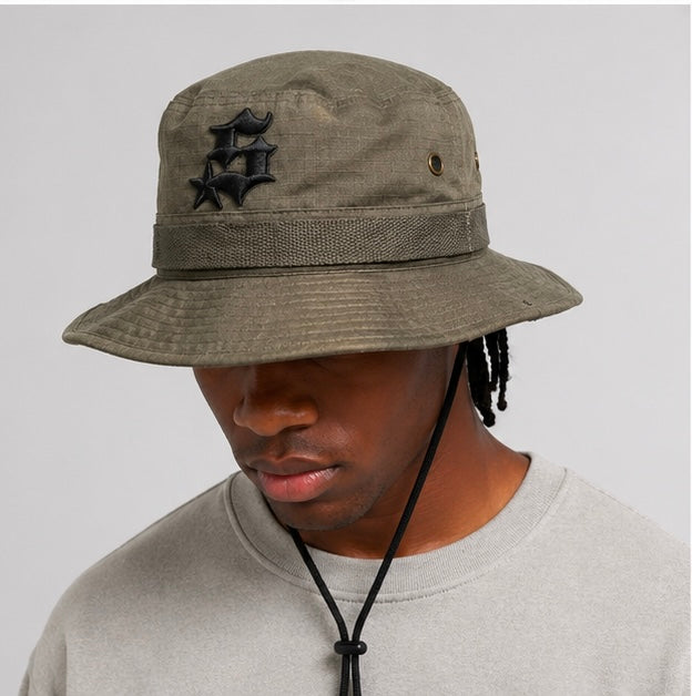 Sombrero de pescador Star - Verde oliva