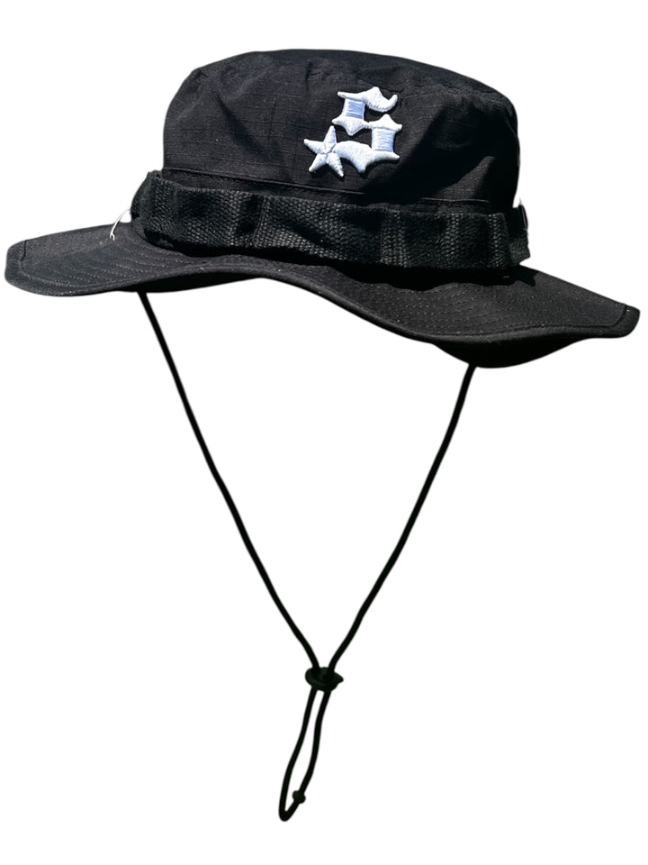 Gorro de pescador con estrellas - Negro
