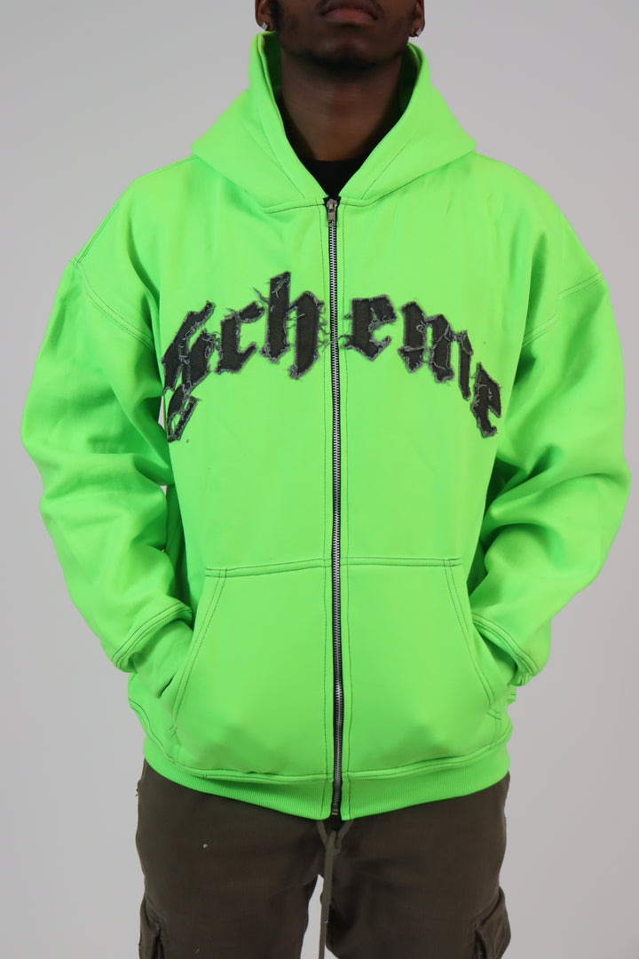 Men's Hoodie Lime Green