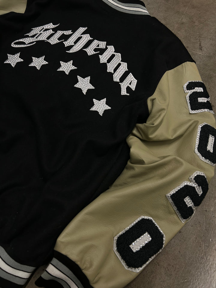 Signature Star Rhinestone Varsity Jacket