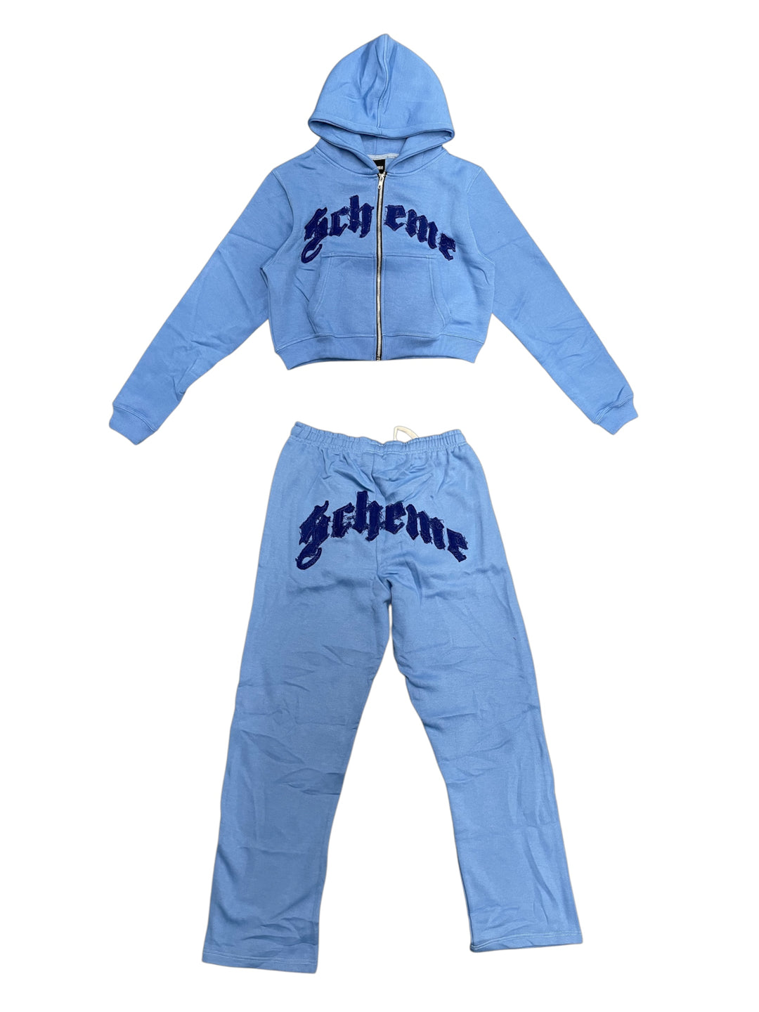 Chándal corto de mujer desgastado